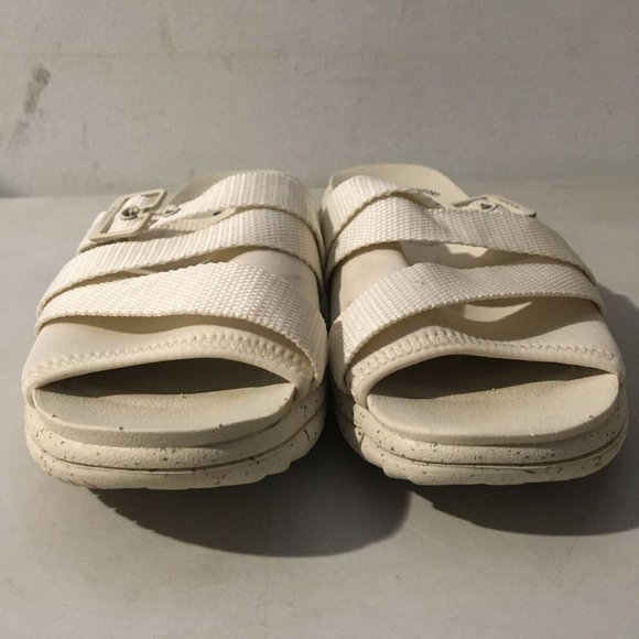 DR.‎ SCHOLL'S ADELLE OPEN-TOE ADJUSTABLE SLIDE SANDALS WHITE 6M-NICE! - Picture 2 of 11